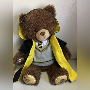 Build A Bear Wizarding World Harry Potter Hufflepuff Brown Bear 17" Plush